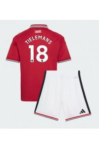 Manchester United Youri Tielemans #18 Babyklær Hjemme Fotballdrakt til barn 2026-27 Korte ermer (+ Korte bukser)